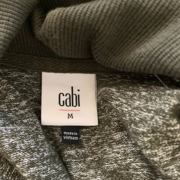 Cabi Green Long Sleeve Cowl Neck Drawstring Waist Sweater Dress Size Medium - Picture 6 of 7